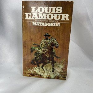 Louis L'Amour Matagorda Paperback Book Vintage 1986 Western Blood Feud